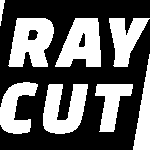 RAYCUT_logo_stack_mono_dark_1000px